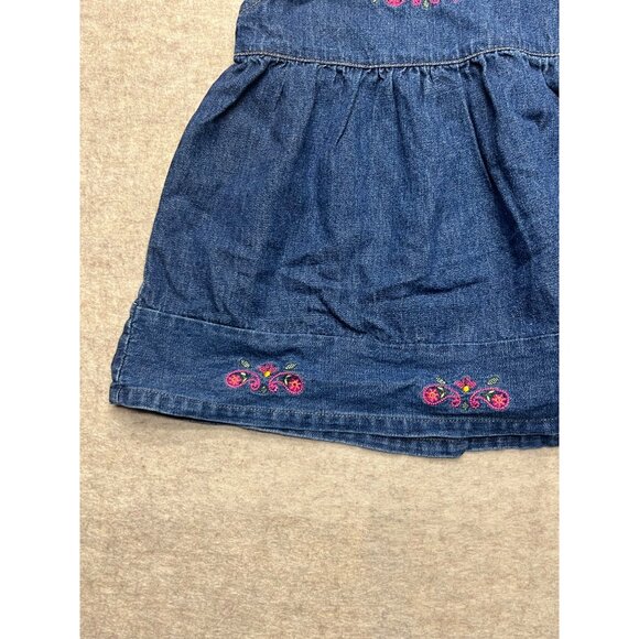 OshKosh B' Gosh Sleeveless Denim Jean Dress 24 Months - Picture 3 of 5